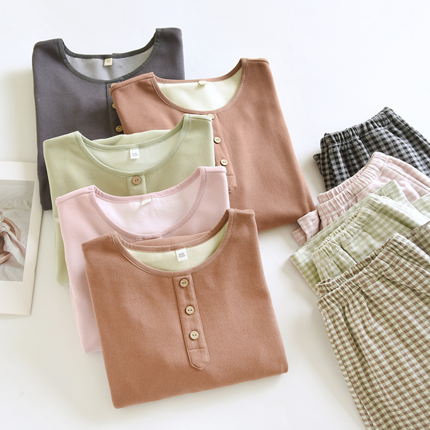 情侣德绒睡衣男女加厚保暖家居服