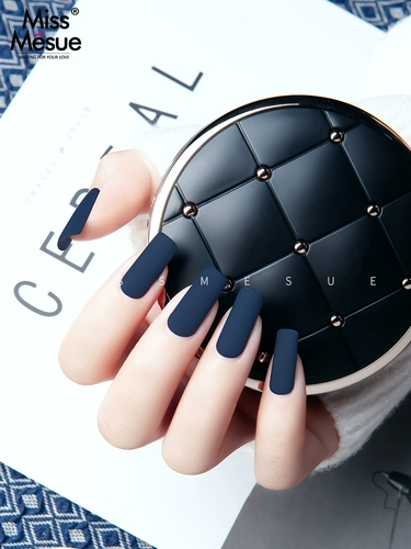 Отбеливание ретро -моранди темно -серое дым чернила серо -голубое салон для ногтей Специальный лак для ногтей матовый уплотнение