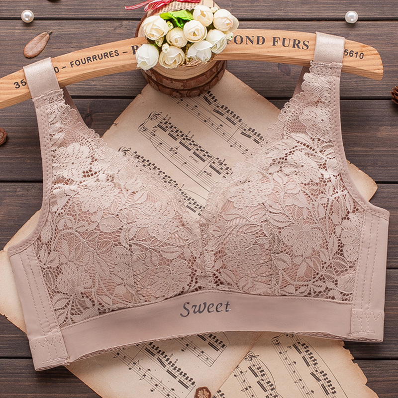 内衣夏季薄款聚拢透气文胸上托