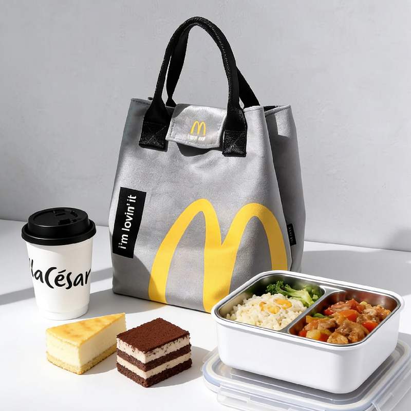 弥与带饭包日式韩版环保新款搭扣布收纳袋午餐便当饭盒袋手提拎包,收纳整理,饭盒袋,淘宝优惠券,粉丝福利购,淘宝优惠卷