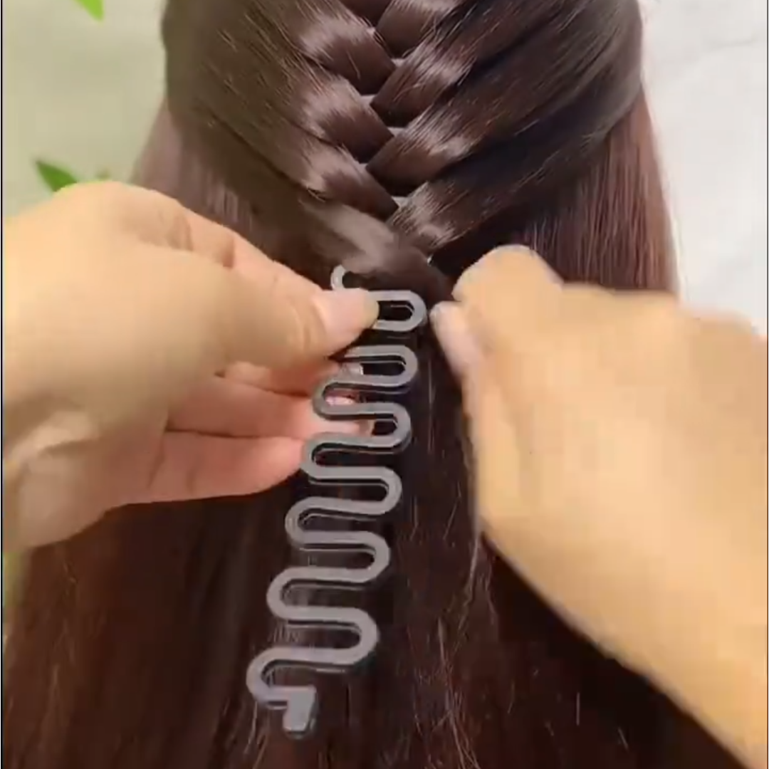 鱼骨辫编发神器鱼骨辫编发器成人儿童通用款三股辫盘发神器麻花