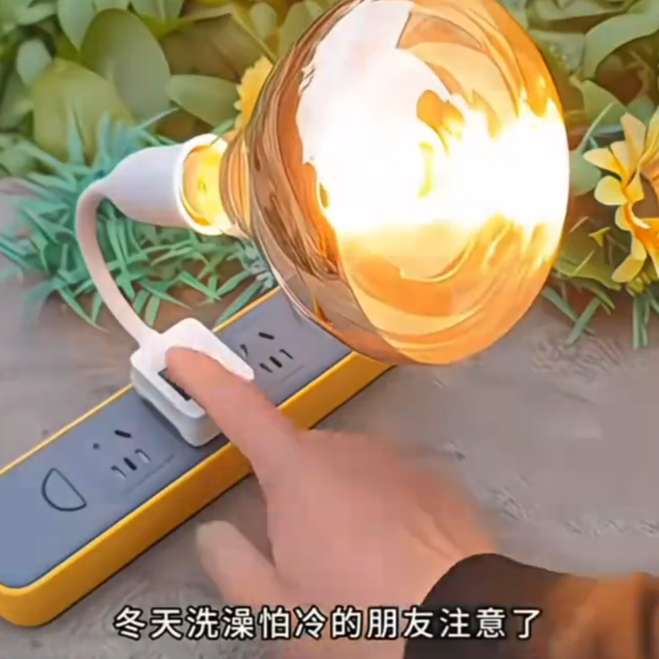 洗澡间275W三插头万向移动浴霸风暖一体陶瓷耐高温暖灯取暖神器