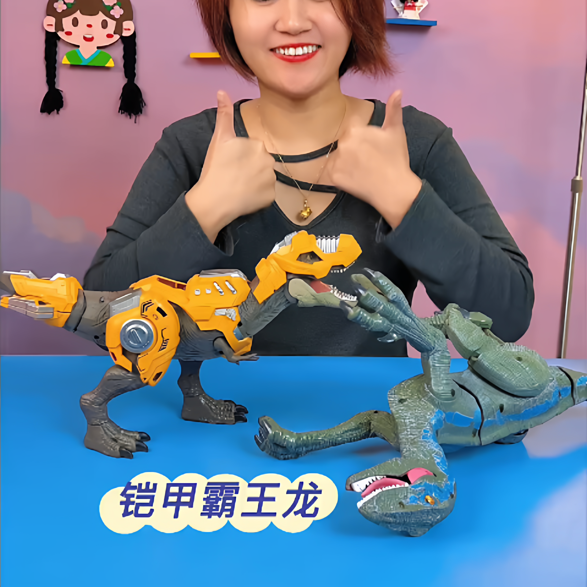 儿童恐龙玩具套装霸王龙3-6岁仿真动物模型暴虐迅猛龙沧龙三角龙