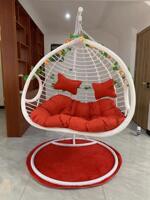 Double thickened hanging basket, indoor hanging chair, home rocking chair, outdoor swing, rattan chair, balcony cradle chair, lounge chair, hammock thumbnail 2