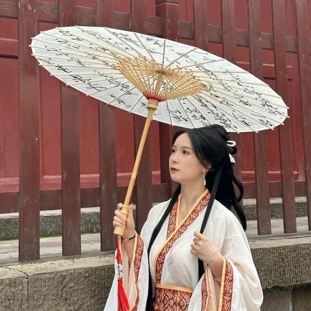 油纸伞古风绸布伞防雨防晒