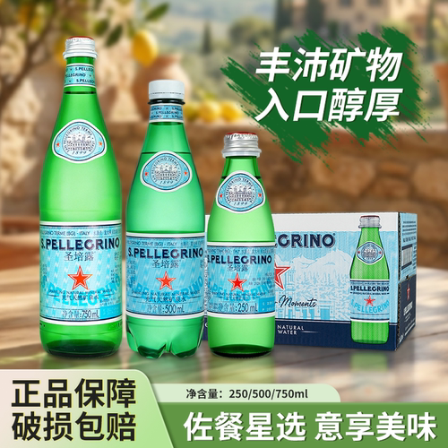 意大利进口圣培露气泡水500ml