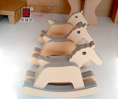 纸辉家儿童瓦楞纸木马幼儿园幼教益智玩具活动翘板道具摇摇马礼物 - 封面