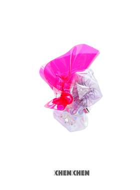 XHENXHEN官方店嗒哒打大丽花系列pvc原创设计大丽花造型戒指镭射