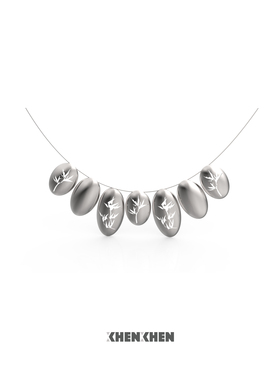 XHENXHEN刘禹彤同款浮光竹影系列竹影层层新中式清冷感现代造型