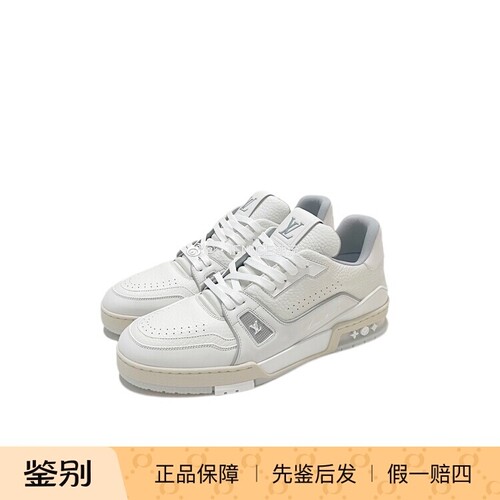 Louis Vuitton LV 白色Trainer 白水泥低帮鞋 板鞋1A8WAV