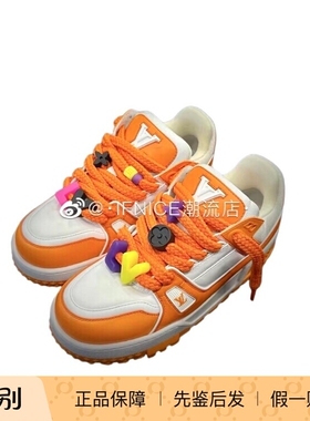 Louis Vuitton LV 23SS 小胖丁 面包Trainer 橘色 1AB8SZ