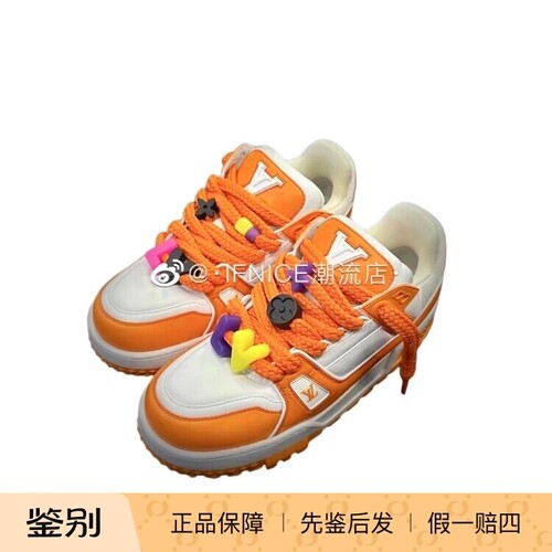 Louis Vuitton LV 23SS 小胖丁 面包Trainer 橘色 1AB8SZ