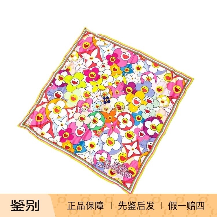 lv花朵丝巾gd同款图片