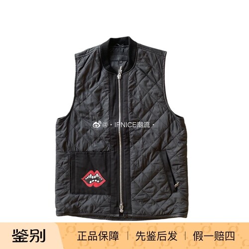 【现货】克罗心红唇夹棉拉链背心