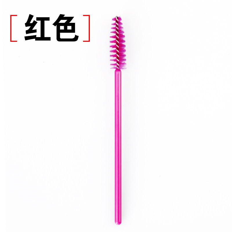 일회용 속눈썹 연장 나선형 컬링기 메이크업 둥근 작은 브러시 브러시 찐핑크 이미지 1