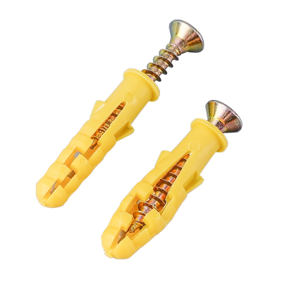 不锈钢小黄鱼膨胀螺丝胶塞涨塞螺栓塑料膨胀管自攻螺丝钉6/8/10mm