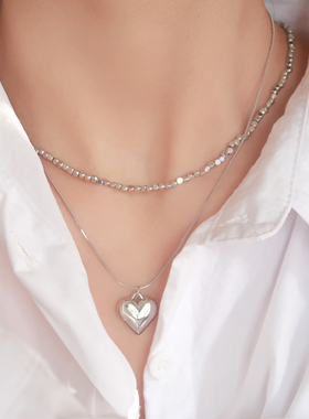 一枝橘经典爱心吊坠项链