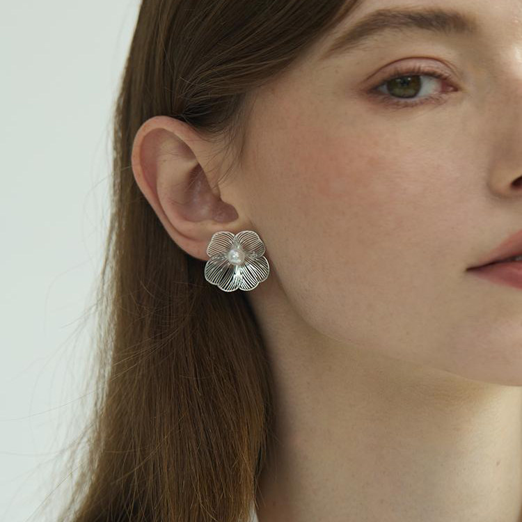 一枝橘 日系镂空花朵珍珠女925银针 复古夏日感小众设计感耳饰,饰品/流行首饰/时尚饰品新,耳钉,淘宝优惠券,粉丝福利购,淘宝优惠卷