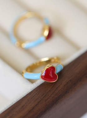 一枝橘|巴黎甜心 经典爱心耳环简约百搭ins时尚个性原创设计耳饰