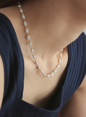 一枝橘 轻奢小众小米粒项链女个性气质颈链锁骨链复古宫廷高级感