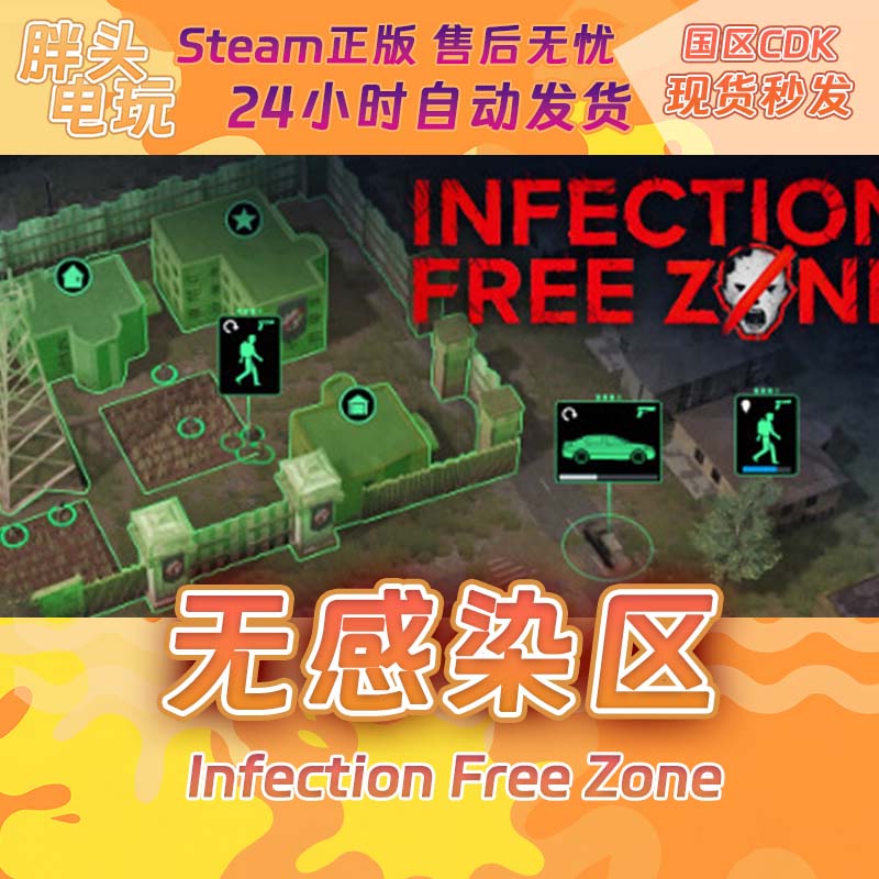 PC正版Steam国区KEY无感染区 Infection Free Zone激活码现货