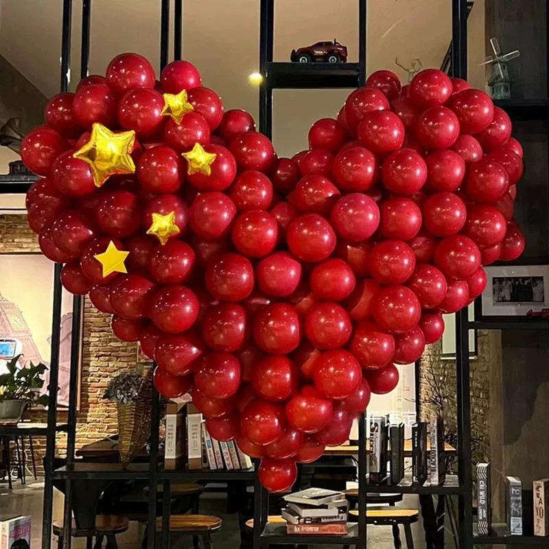 国庆节商场爱心气球立柱4s店铺活动装饰氛围场景布置迎宾路引背景