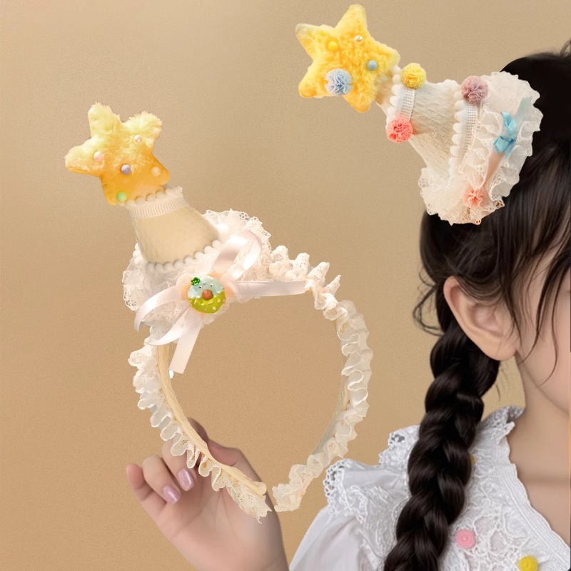 女孩公主生日帽发饰拍照氛围装饰