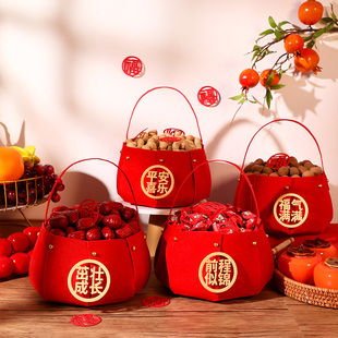 龙宝宝一周岁礼生日满月宴拍照道具装 饰布置用品手提瓜果篮盘摆件