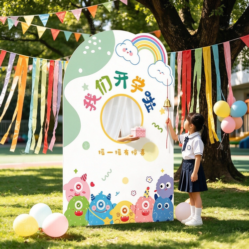 开学典礼摇一摇魔法摇铃展板