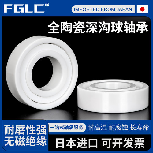 进口氧化锆全陶瓷轴承6200密封6201满珠6202 6203 6204 6205CE