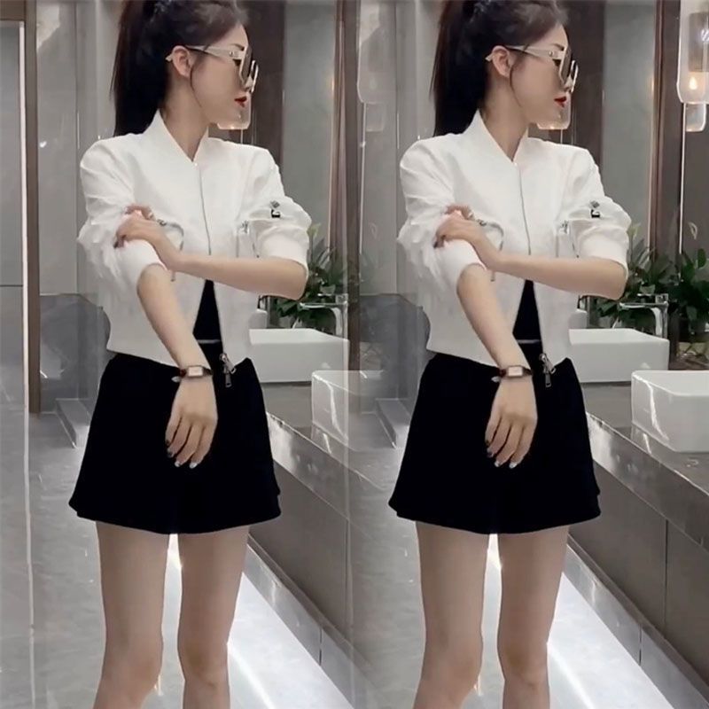 网红时尚韩版超飒洋气棒球服外套