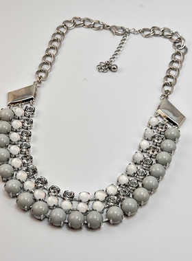 锁骨链多层气质名媛小众琉璃珍珠