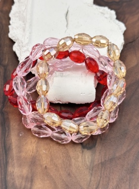 欧美饰品时尚女士手链琉璃手链出口裸链国风饰品