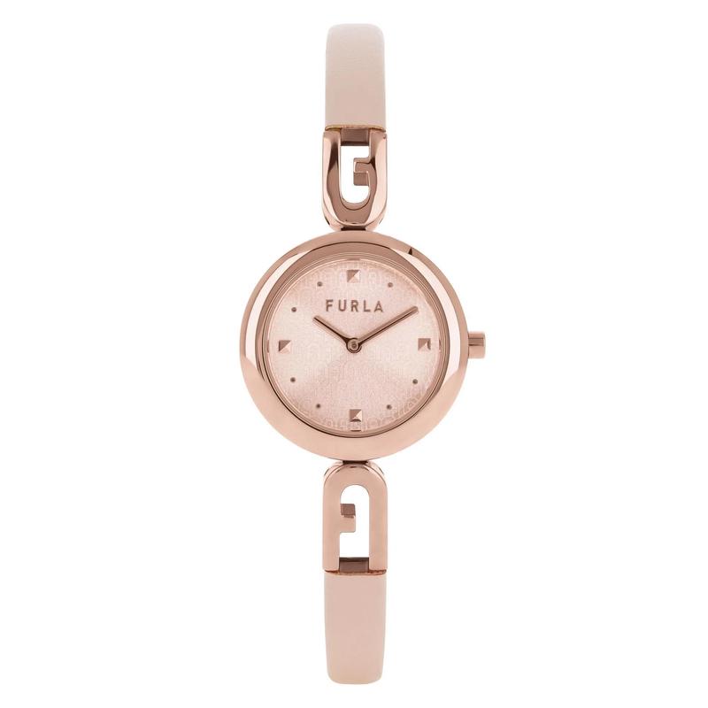 FURLA/芙拉女式皮质腕表金色表盘防水休闲时尚表带
