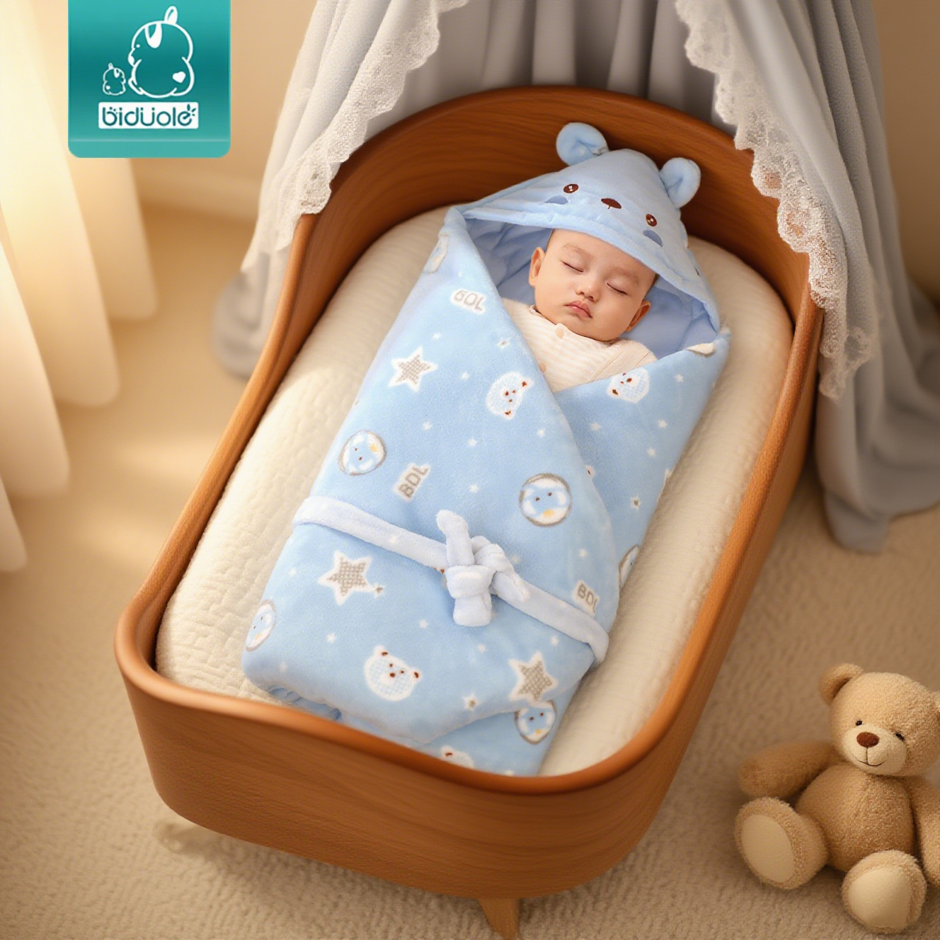 包被婴儿初生儿宝宝A类产品抱被