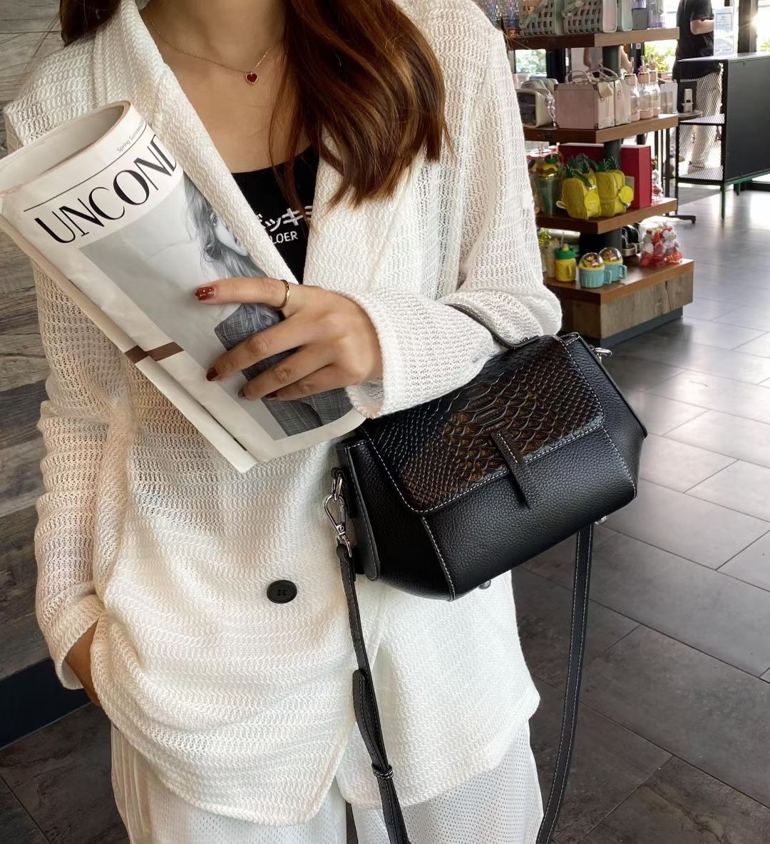 头层牛皮手提包女2025新款洋气时尚真皮单肩斜挎包简约大牌通勤包,箱包皮具/热销女包/男包,通用款女包,淘宝优惠券,粉丝福利购,淘宝优惠卷