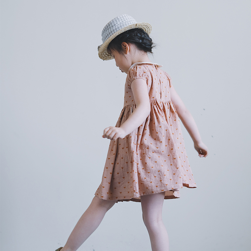 推荐小喵纸样女童娃娃领裙子纸样