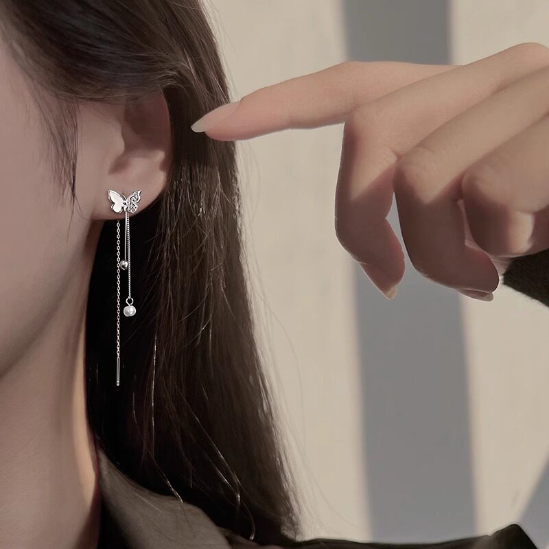 蝴蝶耳线女2026新款小众高级感