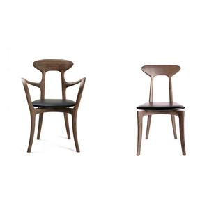 传世北美黑胡桃餐椅实木设计轻奢简约设计家用椅子休闲椅家具直销
