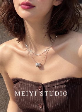 银色星星双层短款潮酷锁骨链