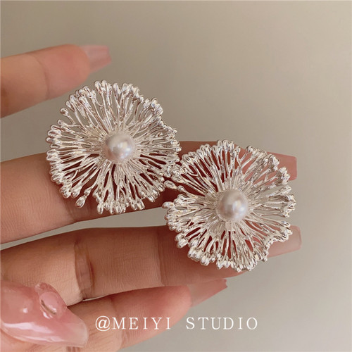 MEIYIJEJORY日韩合金珍珠女耳环