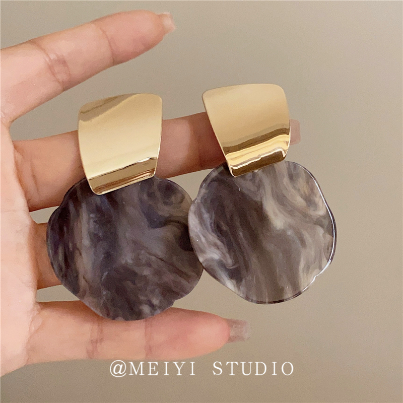 MEIYIJEJORY日韩树脂女耳环