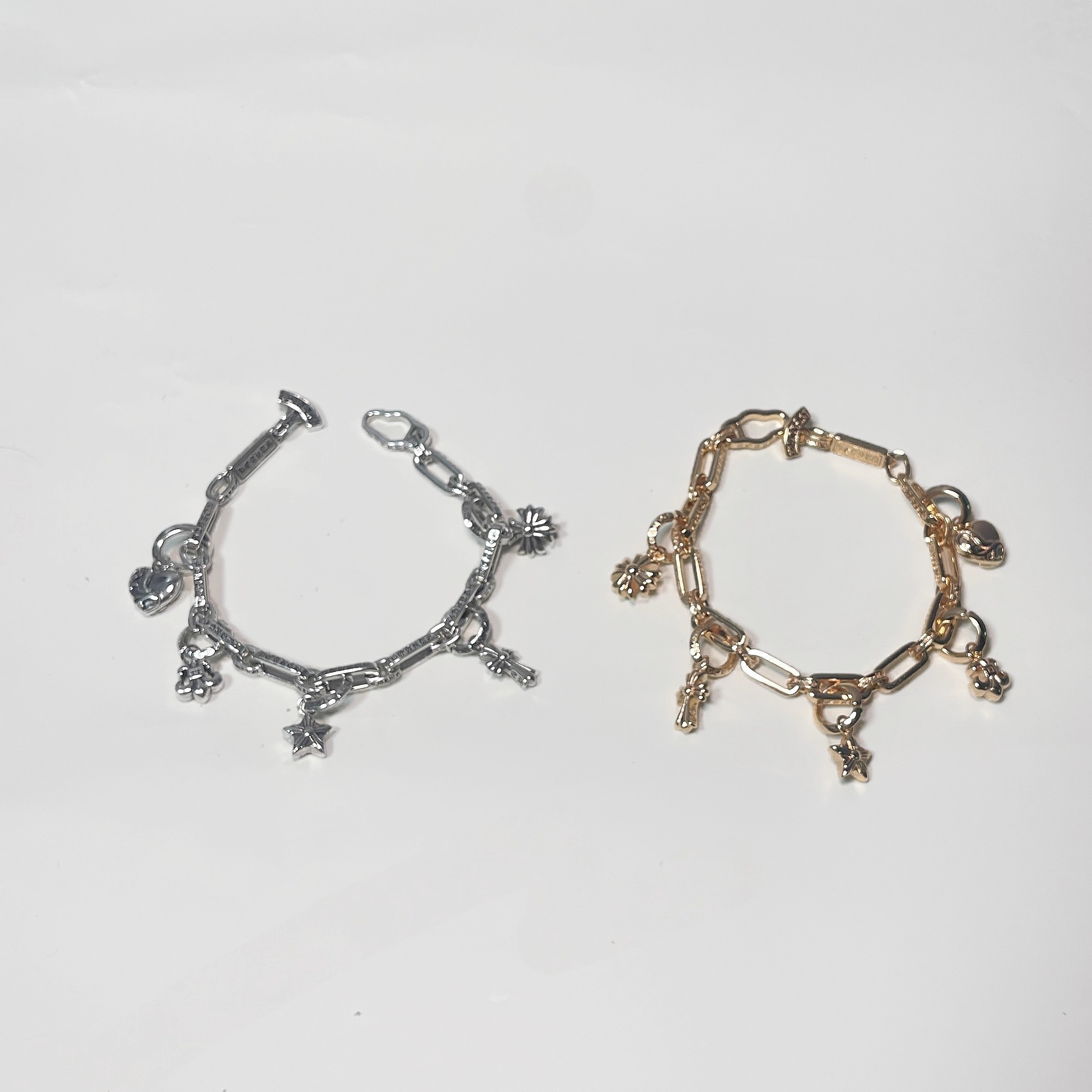 S925潮牌牌复古做旧十字架花魁手链女小众设计感高级轻奢手饰