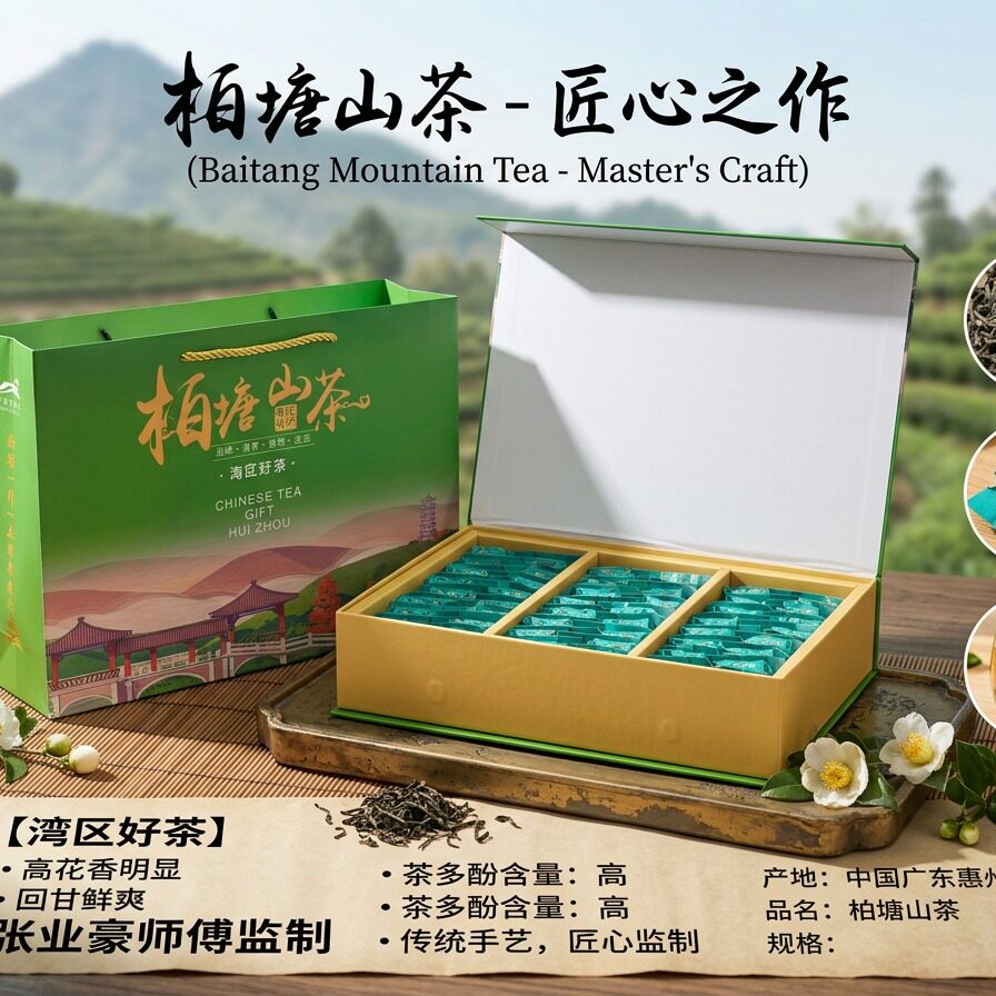 正宗柏塘山茶张业豪师傅手制花香秋茶万亩茶园中秋茶礼老树特产