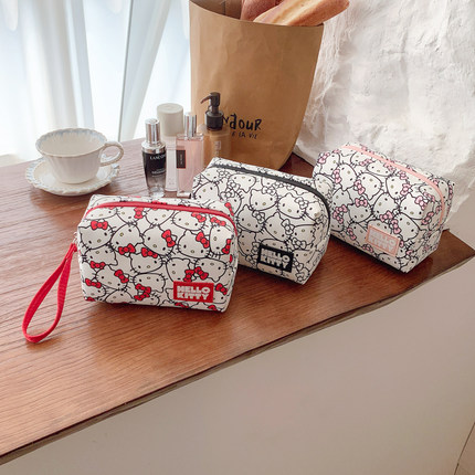 HelloKitty手拎化妆包女便携旅行口红手机钥匙化妆品洗漱袋收纳包