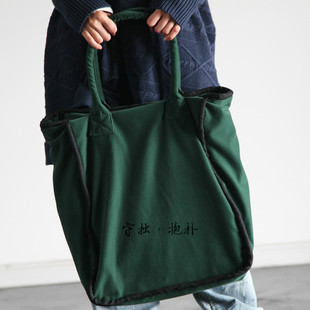 圣诞新年 见素019 礼原198元 99元 简约实用绒布墨绿大包 特价