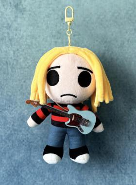 科特柯本Nirvana涅槃乐队KurtCobain垃圾摇滚公仔挂件毛绒玩具