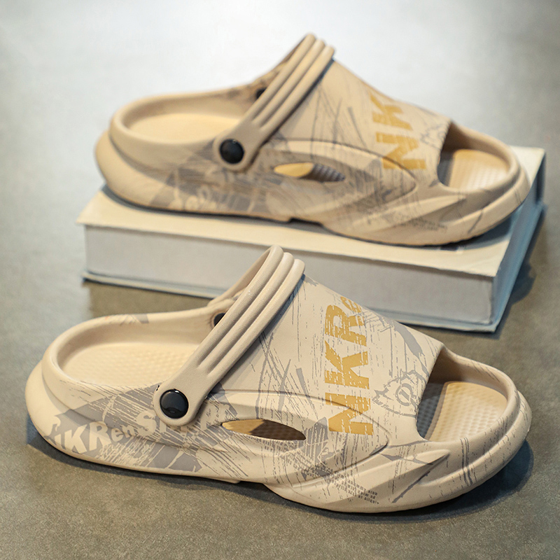 椰子拖鞋男夏季外穿踩屎感户外开车两用运动软底沙滩凉鞋大码