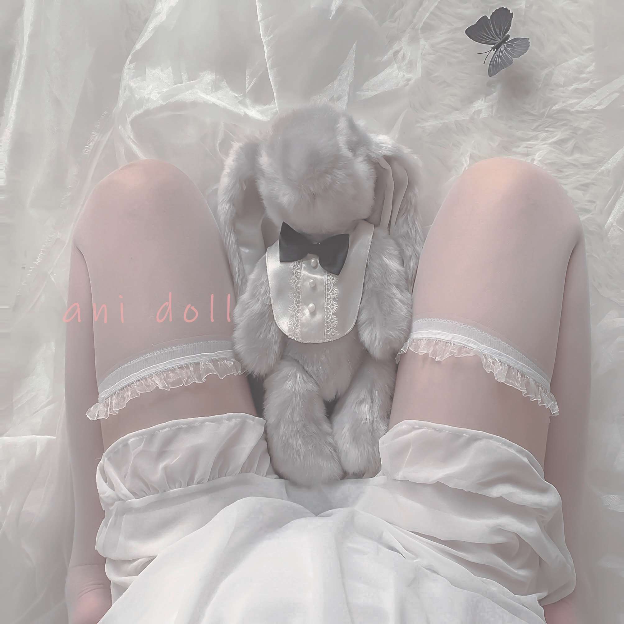 木耳甜美风仙女软萌过膝长筒袜