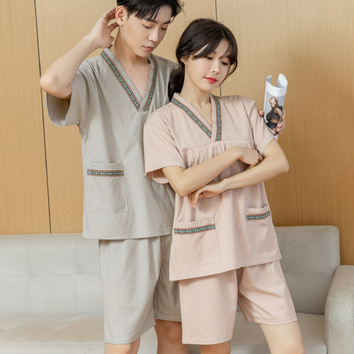 新款汗蒸服女棉麻大码男款高档